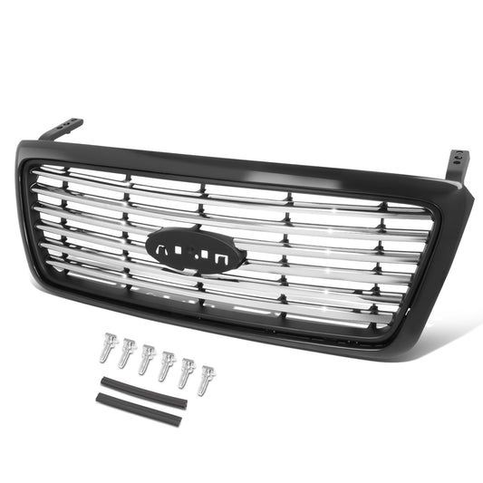 PARRILLA GRILLE - FD F150 P/U '04-'08/ GRILLE 06-08/ CHROME/BLACK/ (HARLEY-DAVIDSON)/ (CENTER 6 BAR BILLET)