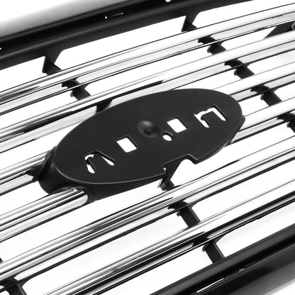 PARRILLA GRILLE - FD F150 P/U '04-'08/ GRILLE 06-08/ CHROME/BLACK/ (HARLEY-DAVIDSON)/ (CENTER 6 BAR BILLET)