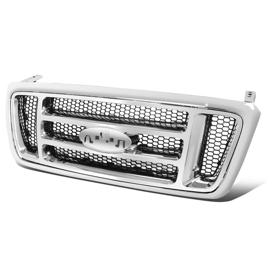 PARRILLA GRILLE - FD F150 P/U '04-'08/ GRILLE ASS'Y 07-08/ CHROME (XLT)/ (HONEYCOMB DESIGN)