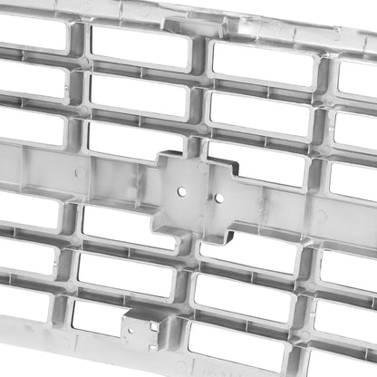 PARRILLA GRILLE - CV C10/GC '88-'93/'94-'01/ GRILLE ASS'Y 88-91/ CHROME/SILVER (CHEVY)/ (DUAL RECT. H/L)/ (SAME=BLAZER=SUBURBAN=TAHOE)//PARTS.NO,GM1200169//OEM NO,15628796