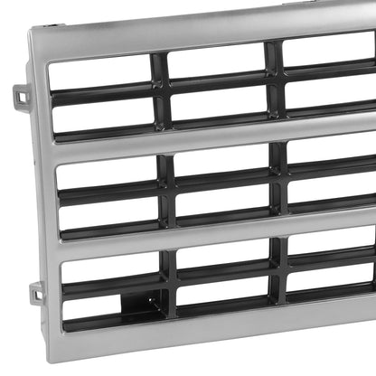 PARRILLA GRILLE - CV C10/GC '88-'93/'94-'01/ GRILLE ASS'Y 88-91/ SILVER/DARK GRAY/ (SINGLE RECT. LAMP)/ (CHEVY)//PARTS.NO,GM1200203//OEM NO,15628797