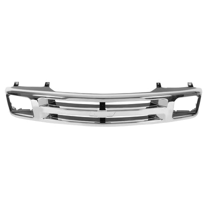 PARRILLA GRILLE - CV S10/SONAMA '94-'97/'98-'04/ GRILLE ASS'Y 94-97/ CHROME/DARK AGRENT (LS)/ (SEALED BEAM TYPE)/ (S10/BLAZER)//PARTS.NO,GM1200224//OEM NO,15672329