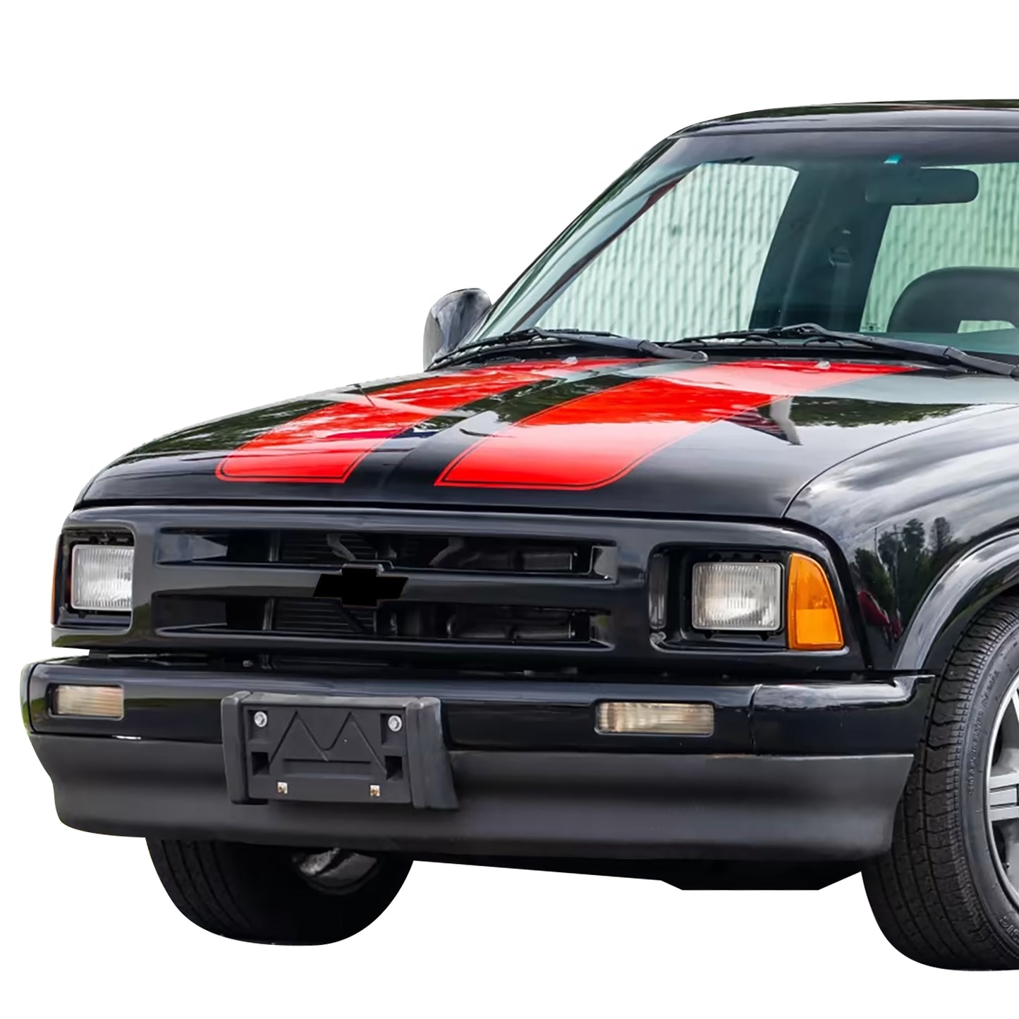 PARRILLA GRILLE - CV S10/SONAMA '94-'97/'98-'04/ GRILLE ASS'Y 94-97/ GLOSS BLACK (PTM)/ (S10) (SEALED BEAM TYPE)//PARTS.NO,GM1200225//OEM NO,12471807
