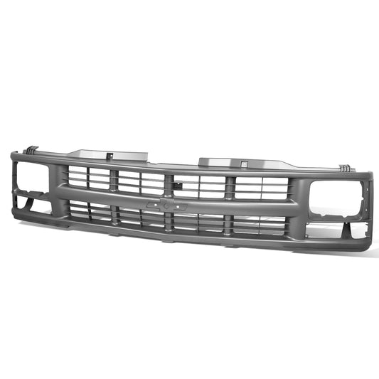 PARRILLA GRILLE - CV C10/GC '88-'93/'94-'01/ GRILLE ASS'Y 94-01/ SILVER/GRAY (CHEVY)/ (SINGLE SEALED BEAM H/L TYPE)/ (SAME=BLAZER=SUBURBAN=TAHOE)//PARTS.NO,GM1200358//OEM NO,15709236