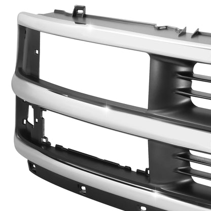 PARRILLA GRILLE - CV EXPRS/GMC SVNA '96-'02/ GRILLE ASS'Y/ CHROME/SILVER/GREY/ (COMPOSITE HEAD LIGHT TYPE)/ (EXPRESS)//PARTS.NO,GM1200382//OEM NO,15037242
