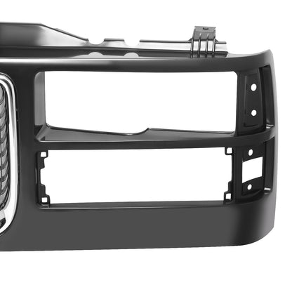 PARRILLA GRILLE - CV C10/GC '88-'93/'94-'01/ GRILLE ASS'Y 94-01/ CHROME/BLACK (GMC)/ (COMPOSITE DUAL H/L)/ (SAME=SUBURBAN=TAHOE)//PARTS.NO,GM1200392//OEM NO,12388709