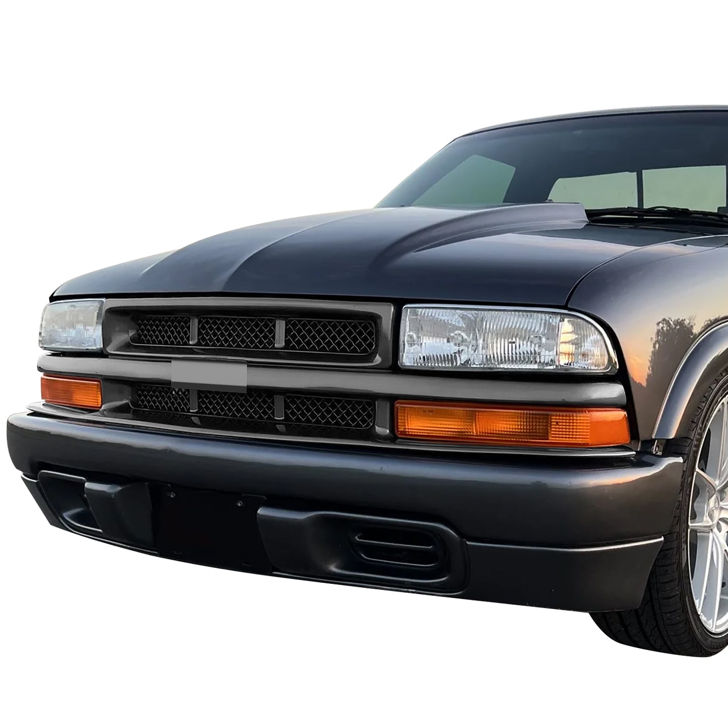 PARRILLA GRILLE - CV S10/SONAMA '94-'97/'98-'04/ S10 GRILLE OE TYPE '98-'04/ MAT-GRAY W/MESH/ (SS/XTREME) S10//PARTS.NO,GM1200426//OEM NO,12474941
