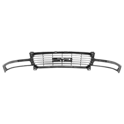 PARRILLA GRILLE - GC SERRA '99-'02/ GRILLE ASS'Y/ MAT-BK W/TEXTURED GRAY FRAME/ HORIZONTAL BAR)(EXCEPT C3)/ (1500/2500) (SAME=YUKON 00-06)//PARTS.NO,GM1200429//OEM NO,19130786