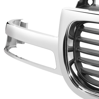 PARRILLA GRILLE - GC SERRA '99-'02/ GRILLE ASS'Y/ MAT-GRAY W/BLACK FRAME/ W/CHROME MOULDING/ (EXCEPT C3) (1500/2500)/(SAME=YUKON 00-06)//PARTS.NO,GM1200430//OEM NO,19130787