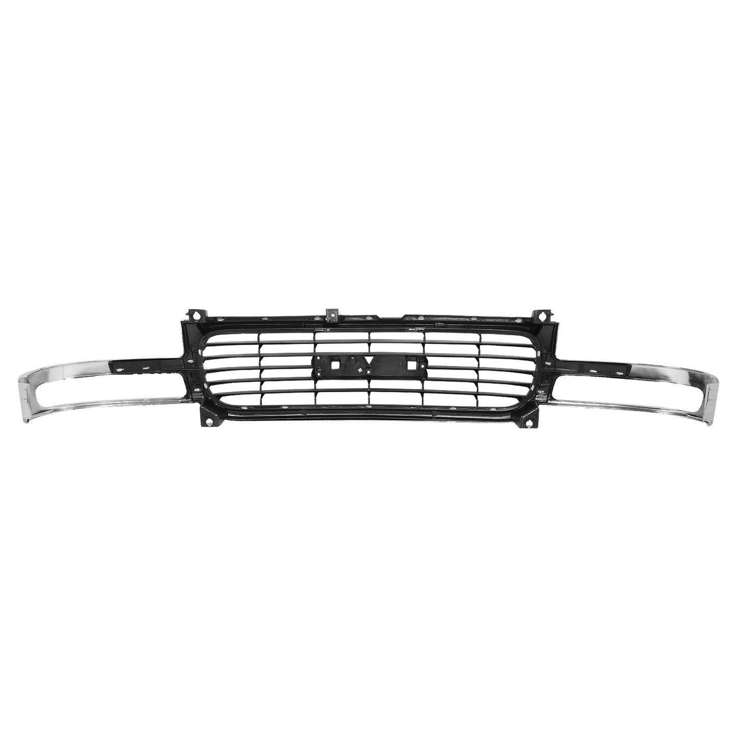 PARRILLA GRILLE - GC SERRA '99-'02/ GRILLE ASS'Y/ MAT-GRAY W/BLACK FRAME/ W/CHROME MOULDING/ (EXCEPT C3) (1500/2500)/(SAME=YUKON 00-06)//PARTS.NO,GM1200430//OEM NO,19130787