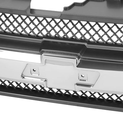 PARRILLA GRILLE - CV TRAIL-BLAZR 02-05/ GRILLE ASS'Y/ MAT-GRAY W/CHROME MLDG/ (W/H/L WASHER TYPE)//PARTS.NO,GM1200498//OEM NO,12336054