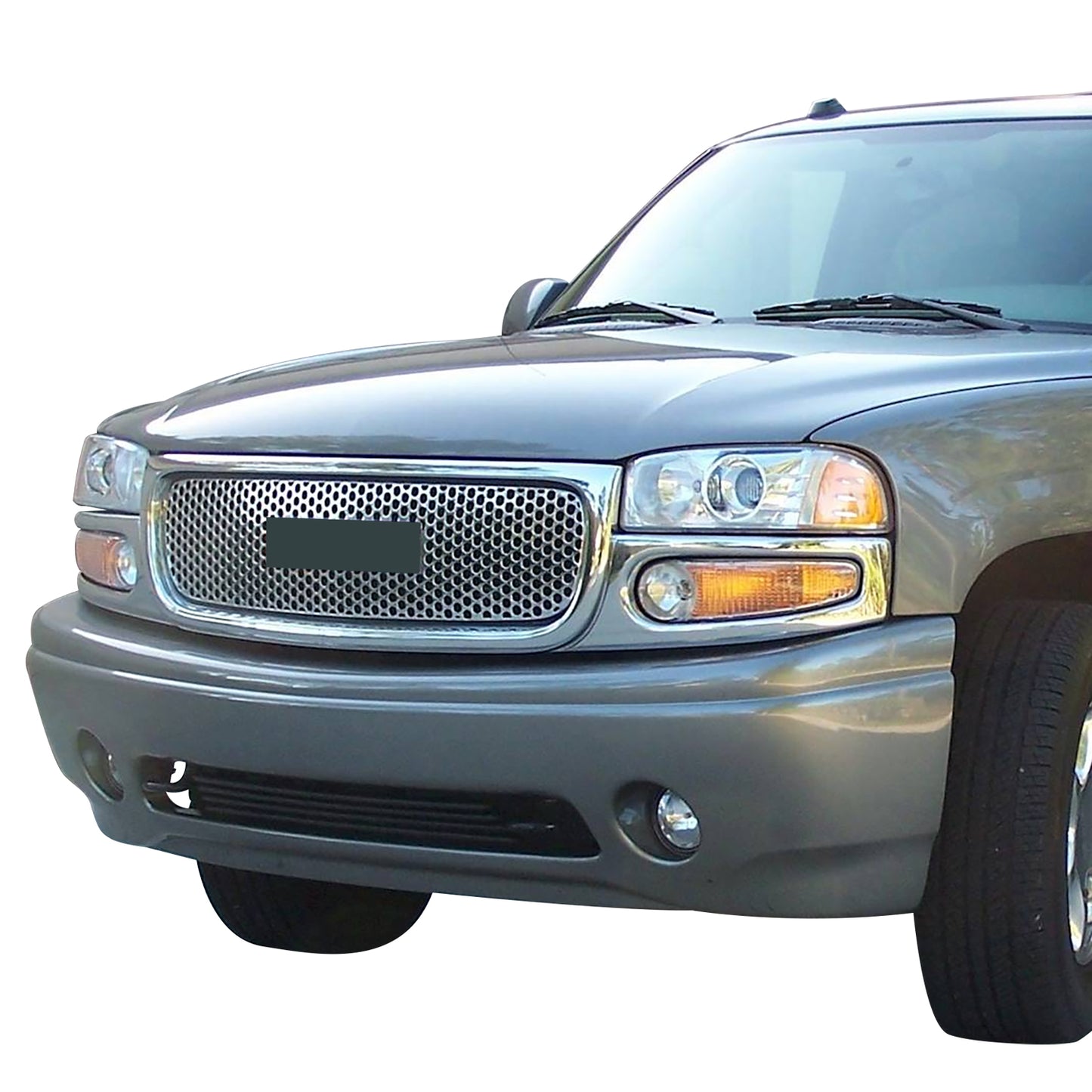 PARRILLA GRILLE - GC YUKN '00-'06/ GRILLE ASS'Y/ CHROME/SILVER/ (W/DANALI PKG)//PARTS.NO,GM1200510//OEM NO,15764319