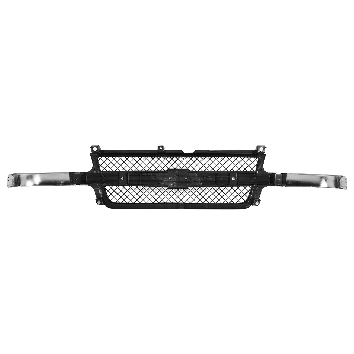 PARRILLA GRILLE - CV SIRADO '99-'02/ GRILLE ASS'Y 01-02/ CHROME/BLACK/ (2500HD/3500HD)//PARTS.NO,GM1200523//OEM NO,15088290