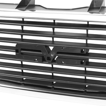 PARRILLA GRILLE - CV EXPRS/GMC SVNA 03-13/14-22/ GRILLE ASS'Y 03-22/ MAT-BALCK W/CHROME FRAME/ (COMPOSITE HEAD LIGHT TYPE)/ (SAVANA)//PARTS.NO,GM1200532//OEM NO,22881263