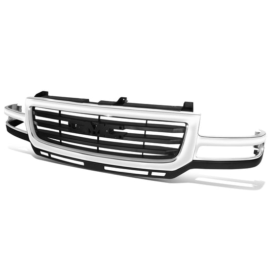 PARRILLA GRILLE - GC SERRA '03-'06/ GRILLE ASS'Y/ MAT-BLACK W/CHROME MOULDING/ (2500/3500HD )//PARTS.NO,GM1200568//OEM NO,19130795