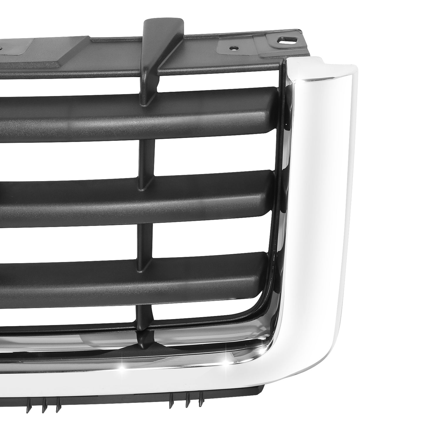 PARRILLA GRILLE - GC SERRA '07-'11/ GRILLE ASS'Y 07-13/ MAT-LACK W/CHROME MLDG/ (TEXTURED INNER)(1500/HYBRID)/ (SLE/SLT/SL MODEL)//PARTS.NO,GM1200573//OEM NO,22761792