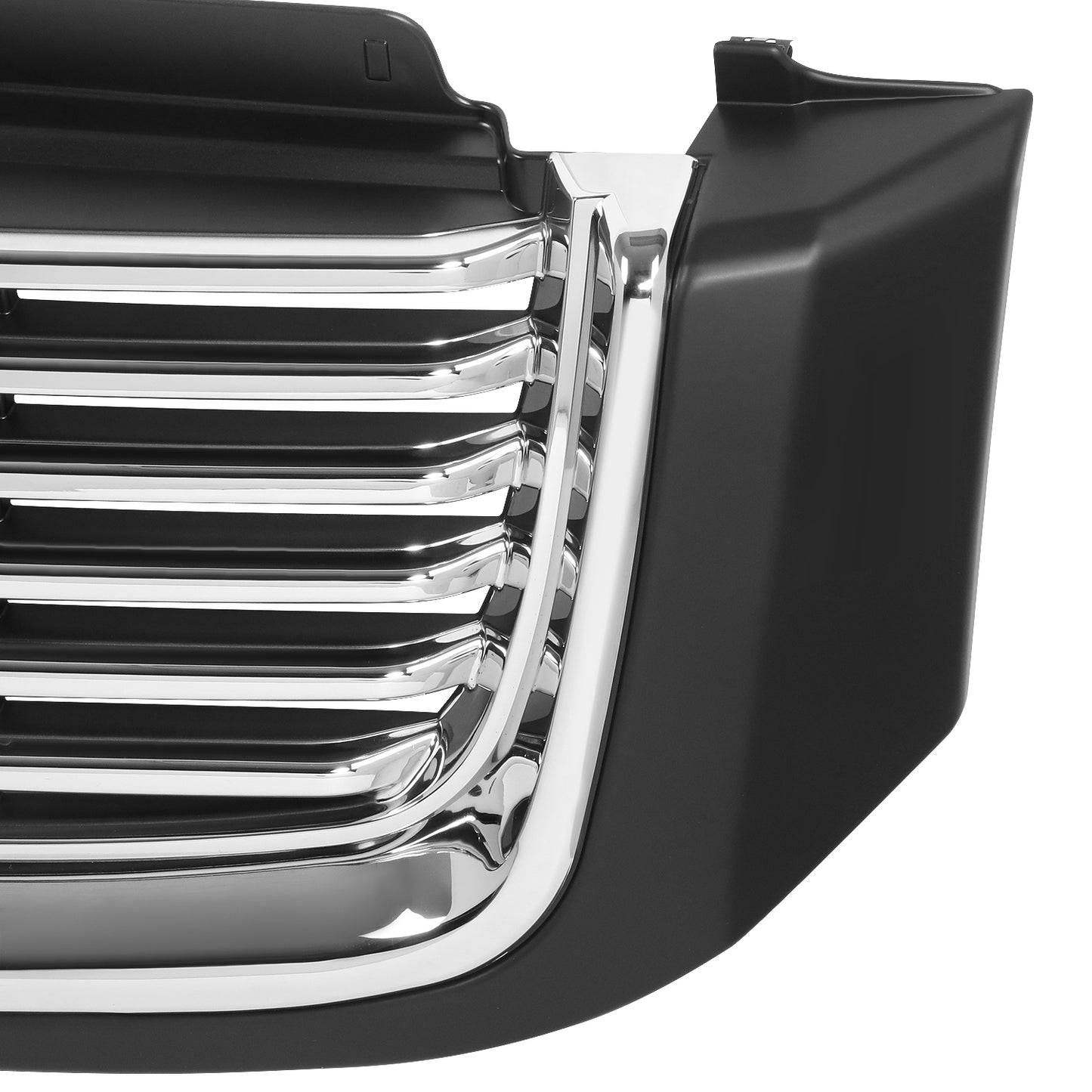 PARRILLA GRILLE - GM ENVOY '02-'09/ GRILLE ASS'Y 06-09/ CHROME SILVER/BLACK/ (W/O H/L WASH TYPE) (SLT)/ (SAME S15 JIMMY)//PARTS.NO,GM1200604//OEM NO,19121042