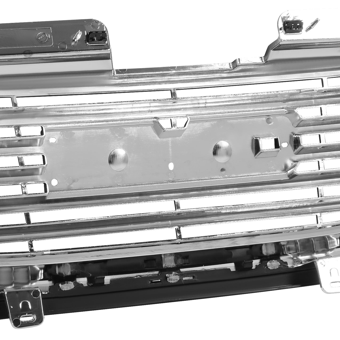 PARRILLA GRILLE - GM ENVOY '02-'09/ GRILLE ASS'Y 06-09/ CHROME SILVER/BLACK/ (W/H/L WASH TYPE) (SLT)/ (SAME S15 JIMMY)//PARTS.NO,GM1200605//OEM NO,19152499