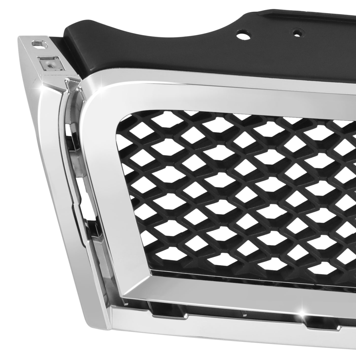 PARRILLA GRILLE - CV TRVERSE 09-12/ GRILLE ASS'Y/ UPPER MAT-BLACK/ W/CHROME MOULDING//PARTS.NO,GM1200615//OEM NO,15943196