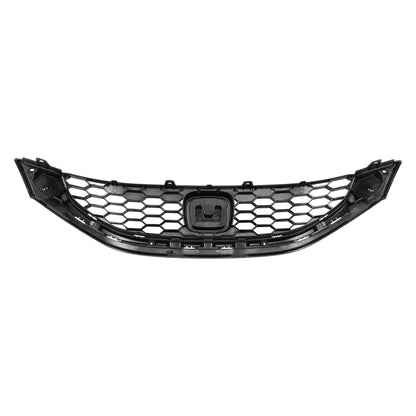 PARRILLA GRILLE - HD CVIC '12/'13-'15 (CP/SDN)/ GRILLE ASS'Y 13-15/ PAINTED BLACK (4D)(2.4)/ (SAME=SI)//PARTS.NO,HO1200218//OEM NO,71121TR3A11