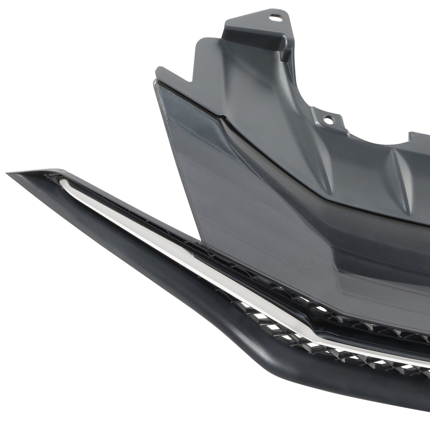 PARRILLA GRILLE - HD CVIC '12/'13-'15 (CP/SDN)/ GRILLE ASS'Y 14-15/ MAT-GRAY W/CHROME MOULDING/ (2D)(1.8)//PARTS.NO,HO1200221//OEM NO,71120TS8A51
