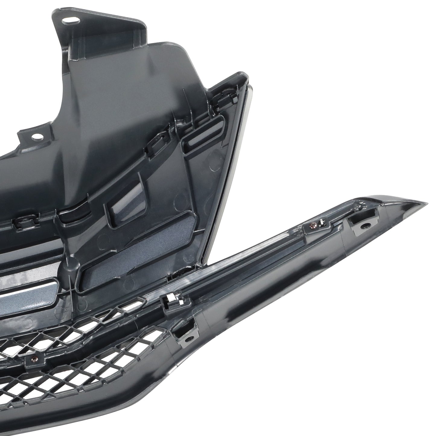 PARRILLA GRILLE - HD CVIC '12/'13-'15 (CP/SDN)/ GRILLE ASS'Y 14-15/ MAT-GRAY W/CHROME MOULDING/ (2D)(1.8)//PARTS.NO,HO1200221//OEM NO,71120TS8A51