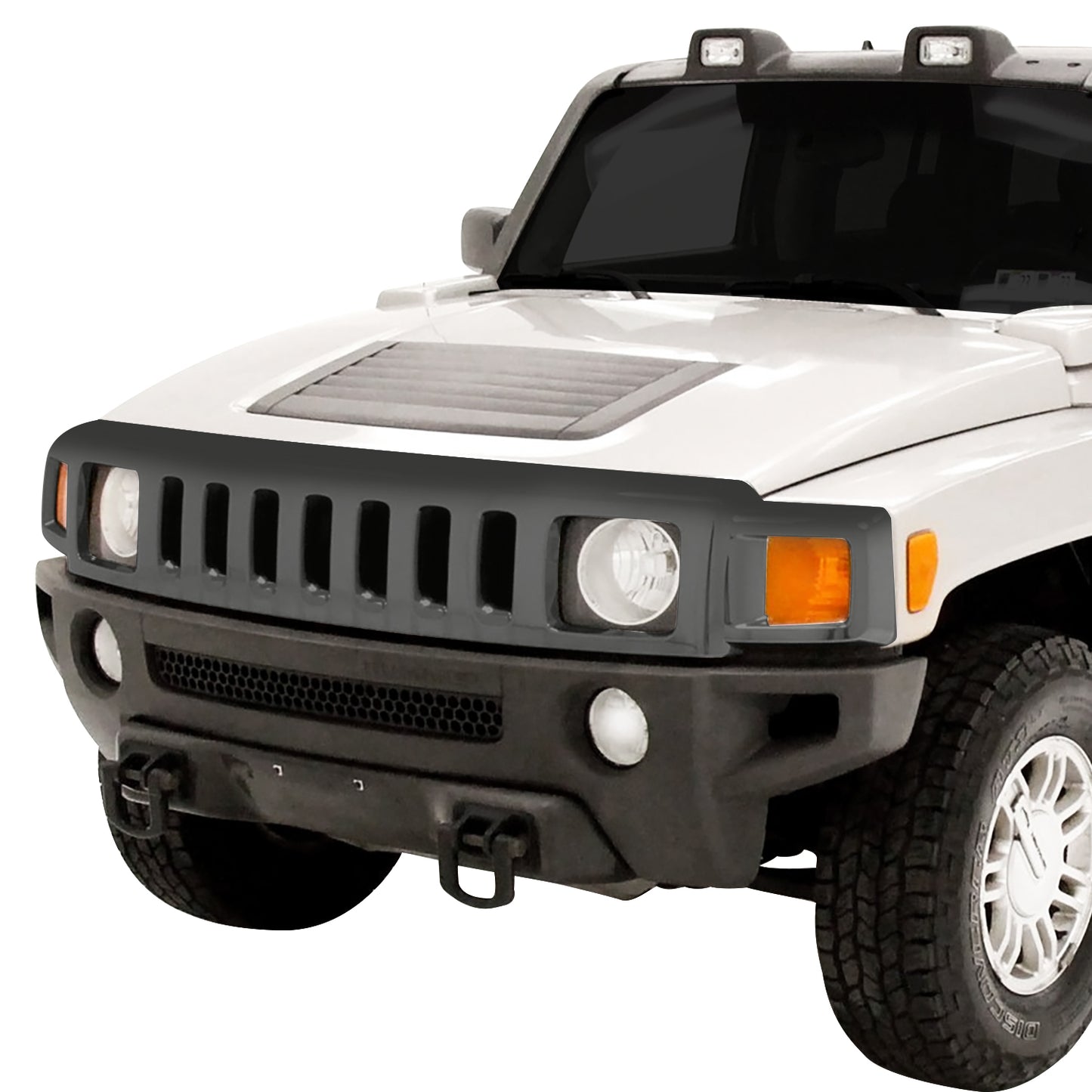 PARRILLA GRILLE - GM HUMER H3 '06-'10/ GRILLE ASS'Y/ UPPER MAT-BLACK//PARTS.NO,HU1200100//OEM NO,15834197