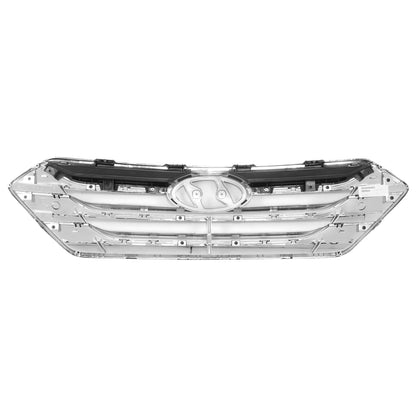 PARRILLA GRILLE - HY SNTA FE 13-18/19-22/ GRILLE ASS'Y 13-14/ CHROME/BLACK/ (W/CHROME MOULDING)/ (SANTA FE SPORT)