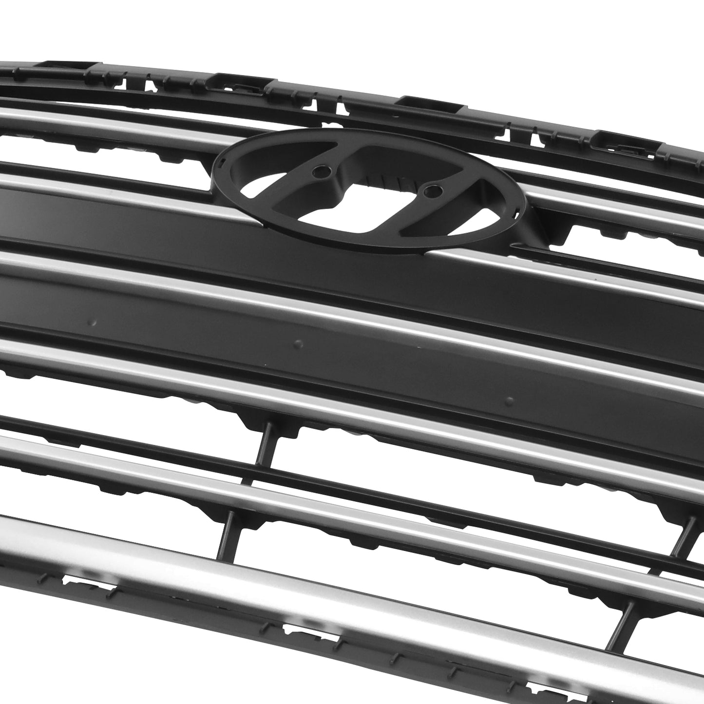 PARRILLA GRILLE - HY ELNTR 17-18/19-20/ GRILLE ASS'Y 17-18/ BLACK W/SILVER MOULDING/ (1.4/2.0)(4D)(USA BUILT)//PARTS.NO,HY1200204//OEM NO,86350F3000