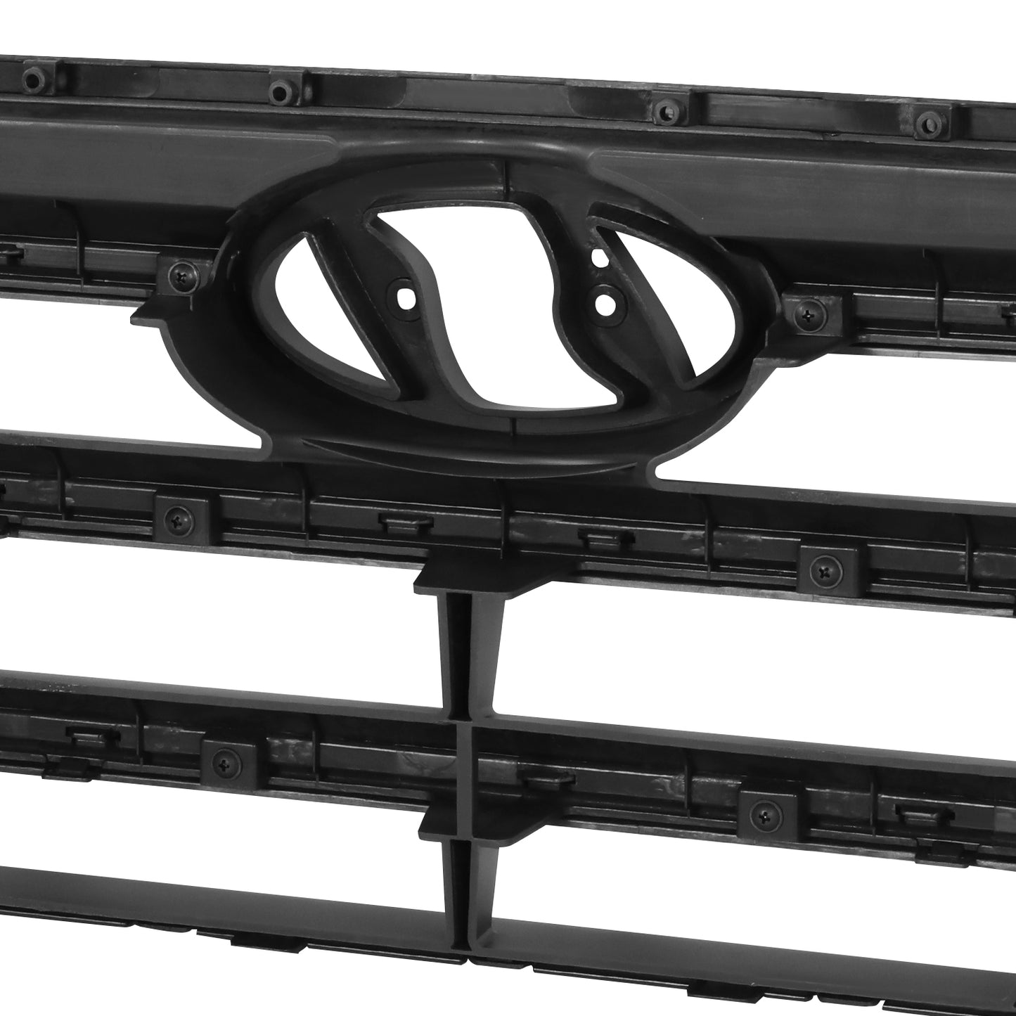 PARRILLA GRILLE - HY TUSN (IX25/35) 16-18/19-21/ GRILLE ASS'Y 16-18/ W/PAINTED BLACK/ W/SILVER GRAY MOULDING/ (SE/ECO/SPORT)//PARTS.NO,HY1200208//OEM NO,86350D3000GAL