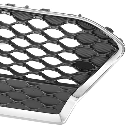 PARRILLA GRILLE - HY KNA 18-21/ GRILLE ASS'Y 18-20/ PAINTED SILVER/ W/BLACK FRAME/ (LIMITED|TREND|ULTIMATE)//PARTS.NO,HY1200219//OEM NO,86350J9100