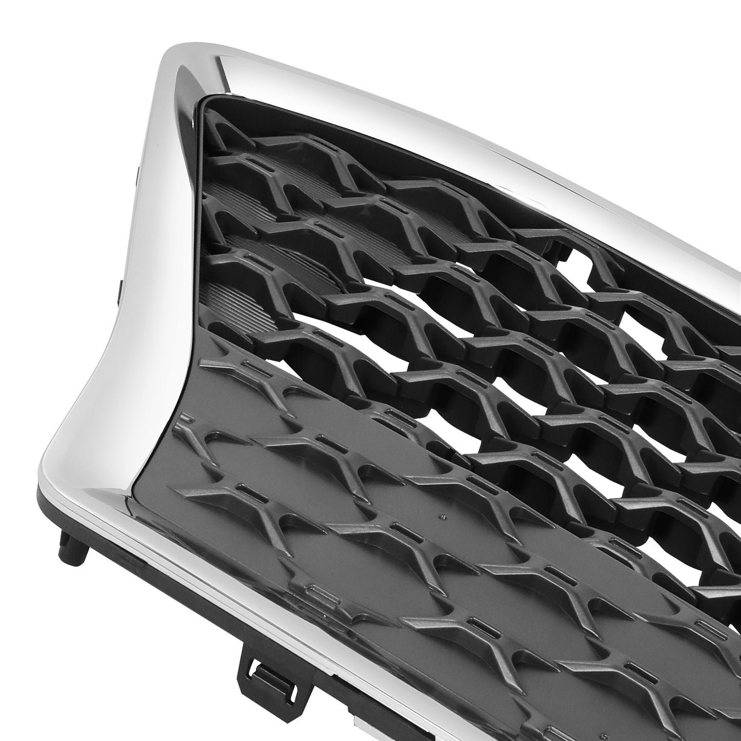 PARRILLA GRILLE - HY KNA 18-21/ GRILLE ASS'Y 18-20/ PAINTED SILVER/ W/BLACK FRAME/ (LIMITED|TREND|ULTIMATE)//PARTS.NO,HY1200219//OEM NO,86350J9100