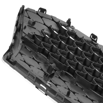 PARRILLA GRILLE - HY KNA 18-21/ GRILLE ASS'Y 18-20/ PAINTED SILVER/ W/BLACK FRAME/ (LIMITED|TREND|ULTIMATE)//PARTS.NO,HY1200219//OEM NO,86350J9100