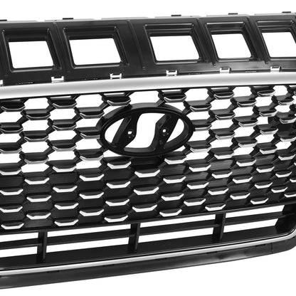 PARRILLA GRILLE - HY ELNTR 17-18/19-20/ GRILLE ASS'Y 18-20/ PAINTED BRIGHT BLACK/ W/CHROME FRAME/ W/O INTELLIGENT CRUISE CONTROL/(GT)(H/B)//PARTS.NO,HY1200224//OEM NO,86350G3010