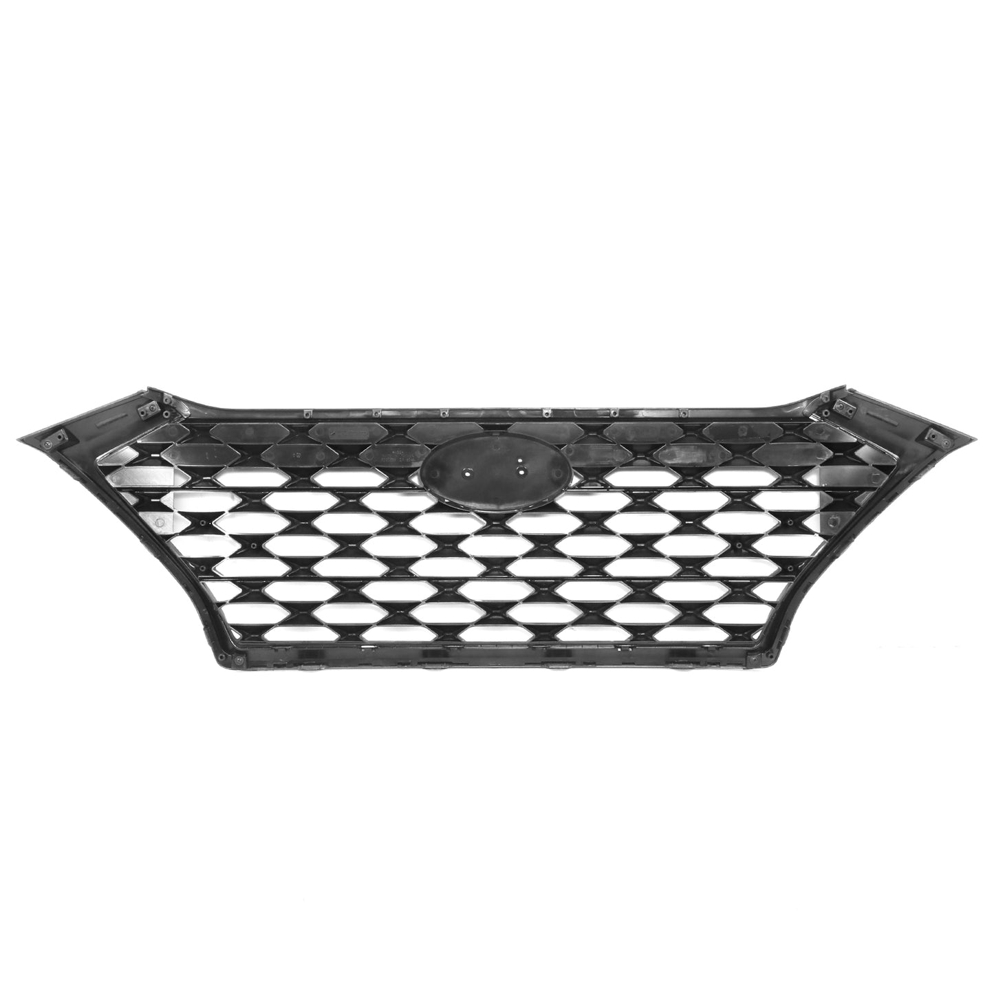 PARRILLA GRILLE - HY TUSN (IX25/35) 16-18/19-21/ GRILLE ASS'Y 19-21/ PAINTED BLACK/ W/SILVER MOULDING/ (W/O VIEW CAMERA)//PARTS.NO,HY1200225//OEM NO,86350D3500