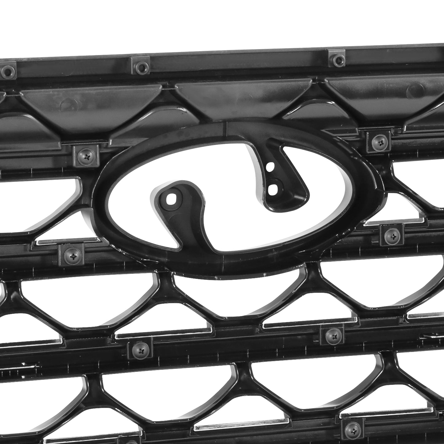 PARRILLA GRILLE - HY TUSN (IX25/35) 16-18/19-21/ GRILLE ASS'Y 19-21/ PAINTED BLACK/ W/CHROME FRAME/ (W/O VIEW CAMERA)//PARTS.NO,HY1200233//OEM NO,86350D3640