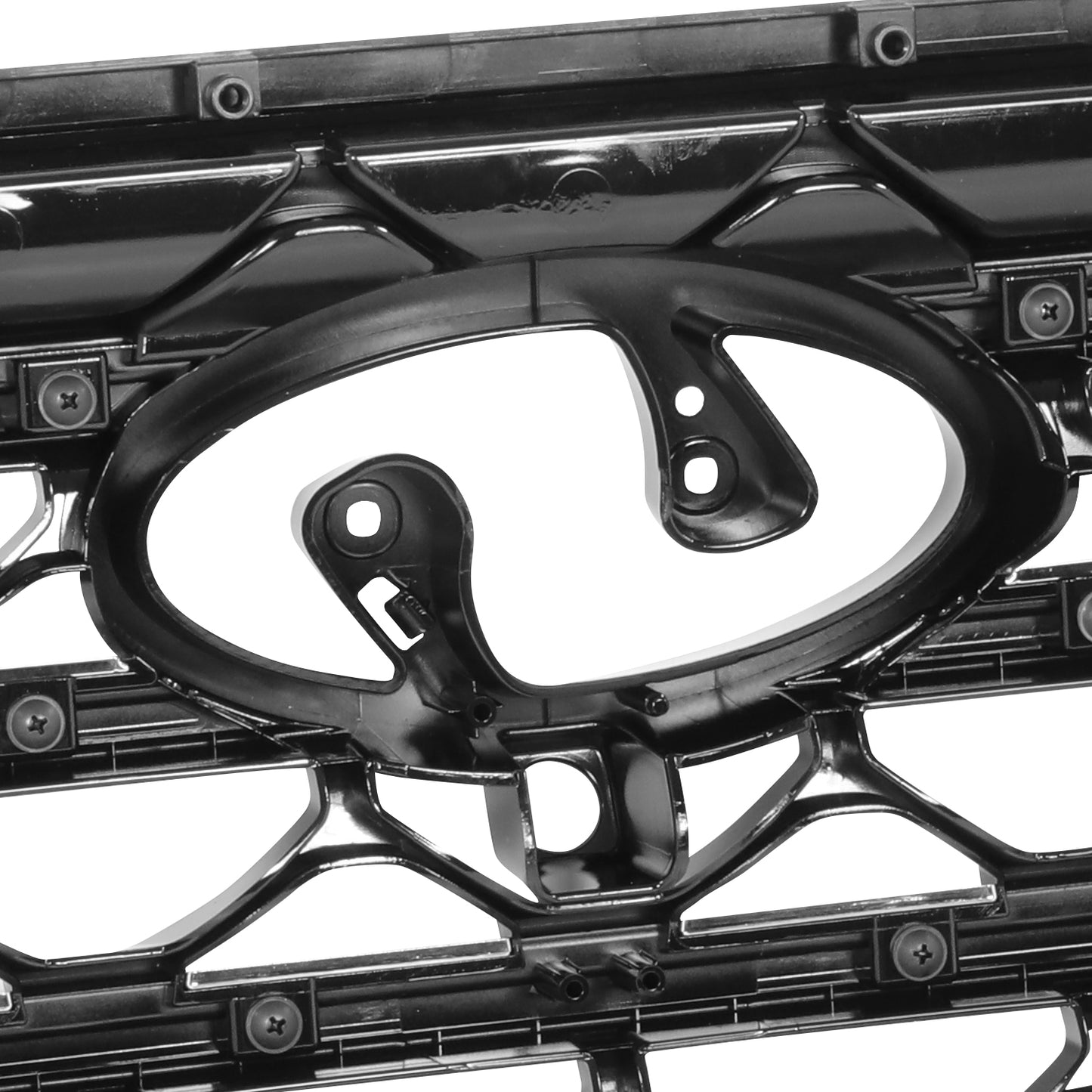 PARRILLA GRILLE - HY TUSN (IX25/35) 16-18/19-21/ GRILLE ASS'Y 19-21/ PAINTED BLACK/ W/CHROME FRAME/ (W/VIEW CAMERA)//PARTS.NO,HY1200234//OEM NO,86350D3660