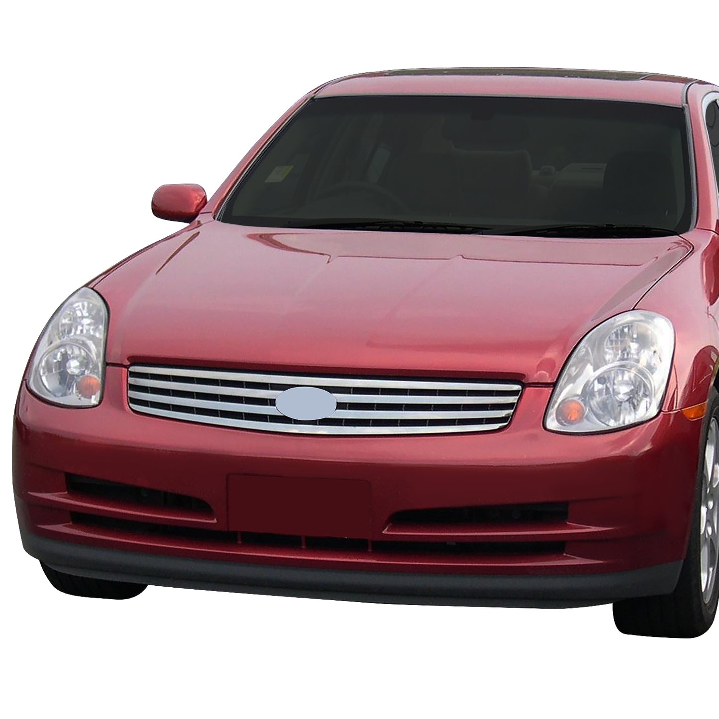 PARRILLA GRILLE - IN G35 (2/4D) '03-'06/'07-'08/ GRILLE ASS'Y 03-04/ CHROME/PAINTED BLACK (4D)//PARTS.NO,IN1200114//OEM NO,62070AM600