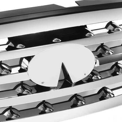 PARRILLA GRILLE - IN FX35/45 '03-'08/ GRILLE ASS'Y 06-07/ CHROME/BLACK W/DARK COLOR/ (W/O SPORT)/ (EU=USA)
