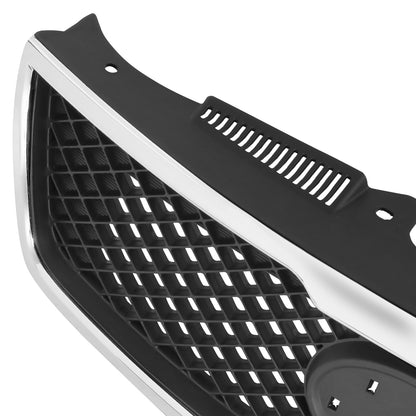 PARRILLA GRILLE - KA FOTE/FOTE-KOUP '10-'13/ GRILLE ASS'Y 10-10/ MAT-BLACK/ W/CHROME MOULDING//PARTS.NO,KI1200139//OEM NO,863501M010