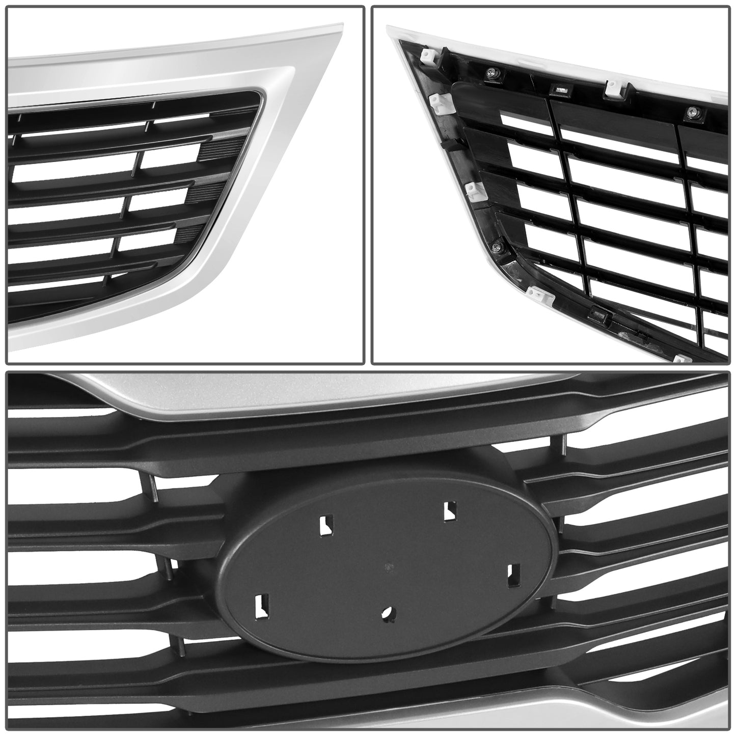 PARRILLA GRILLE - KA  SPOTAG '11-'16/ GRILLE ASS'Y 11-12/ PAINTED BLACK/ W/SILVER MOULDING//PARTS.NO,KI1200148//OEM NO,863503W010
