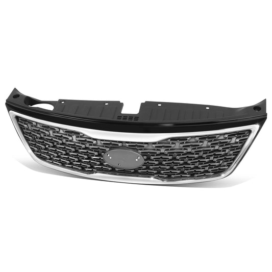 PARRILLA GRILLE - KA  SORETO '14-15/16-18/19-20/ GRILLE ASS'Y 14-15/ PAINTED SILVER W/CHROME MLDG/ (W/SPORT PKG)