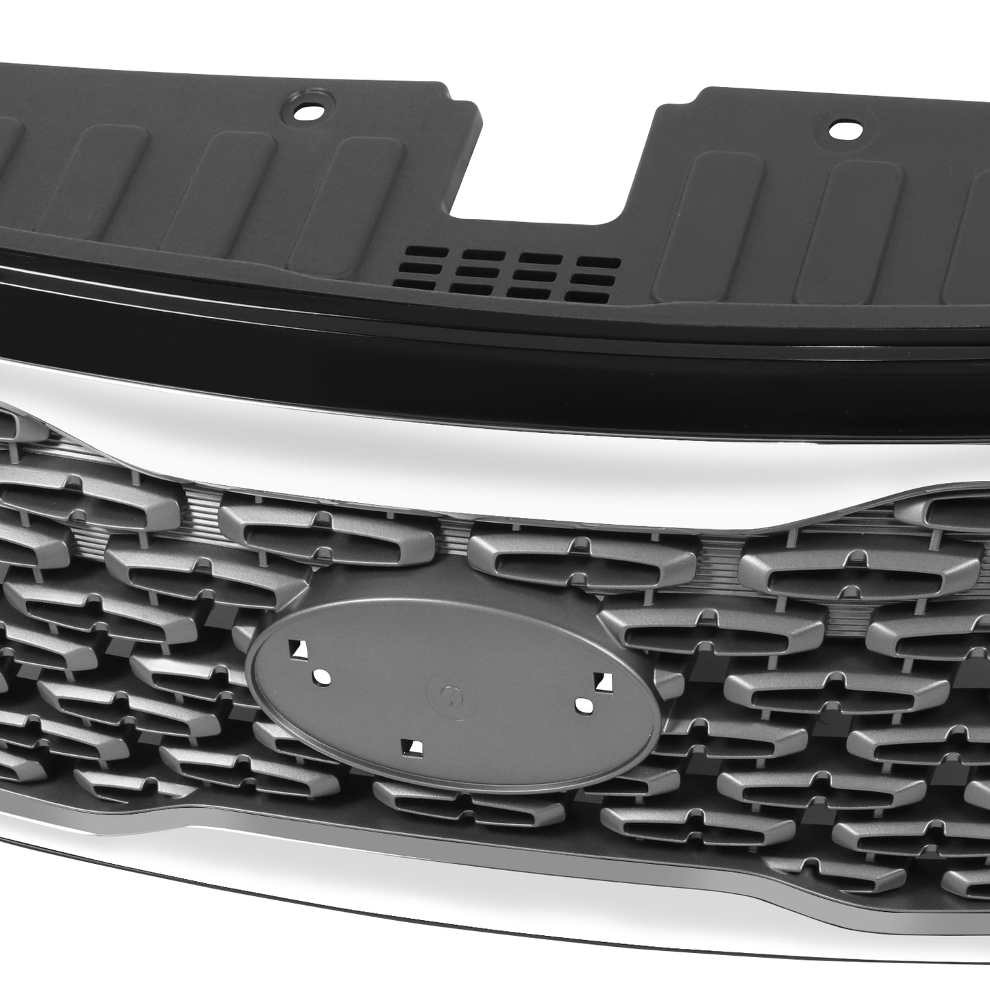 PARRILLA GRILLE - KA  SORETO '14-15/16-18/19-20/ GRILLE ASS'Y 14-15/ PAINTED SILVER W/CHROME MLDG/ (W/SPORT PKG)