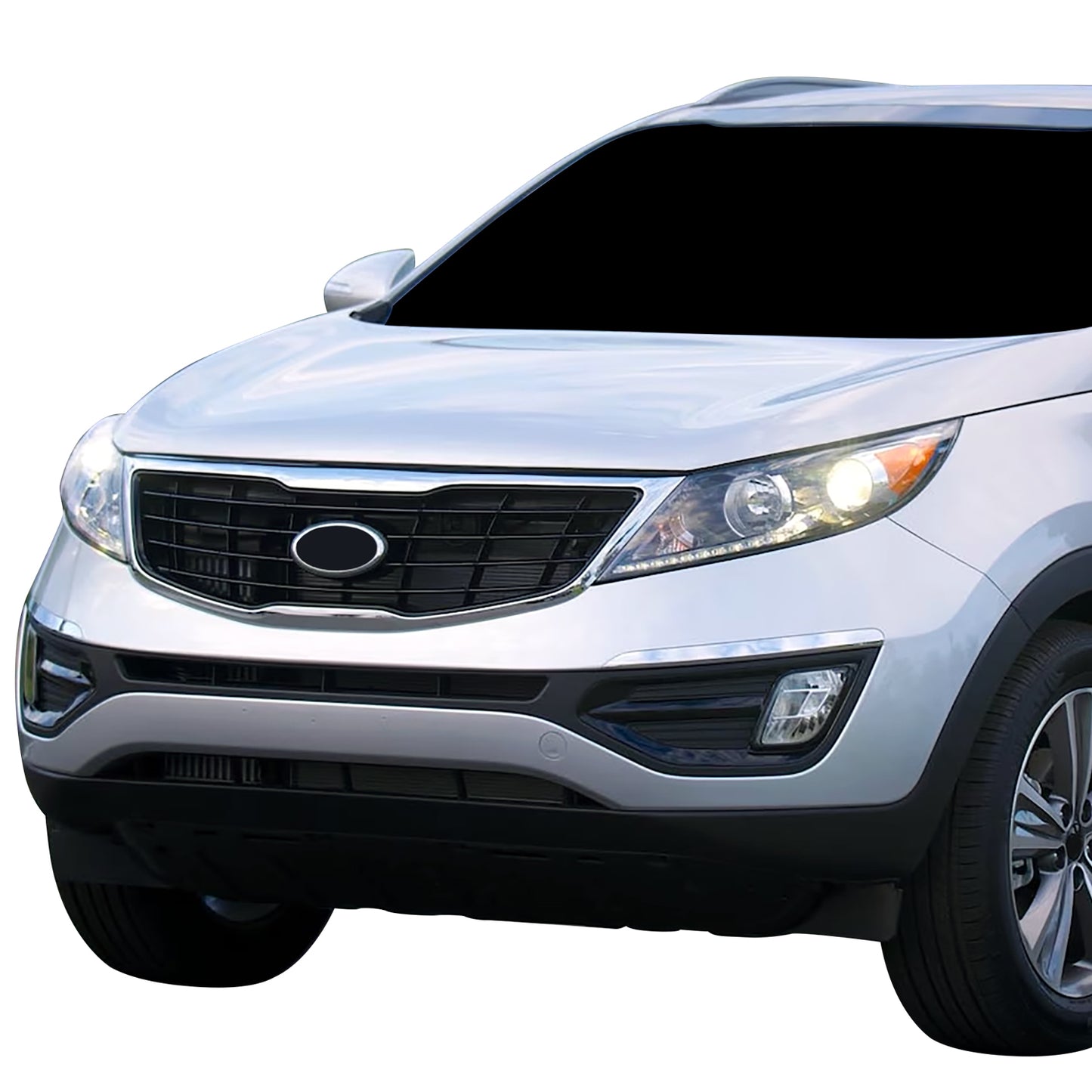 PARRILLA GRILLE - KA  SPOTAG '11-'16/ GRILLE ASS'Y 13-13/ PAINTED BLACK/ W/CHROME MOULDING (2.4)//PARTS.NO,KI1200164//OEM NO,863503W030