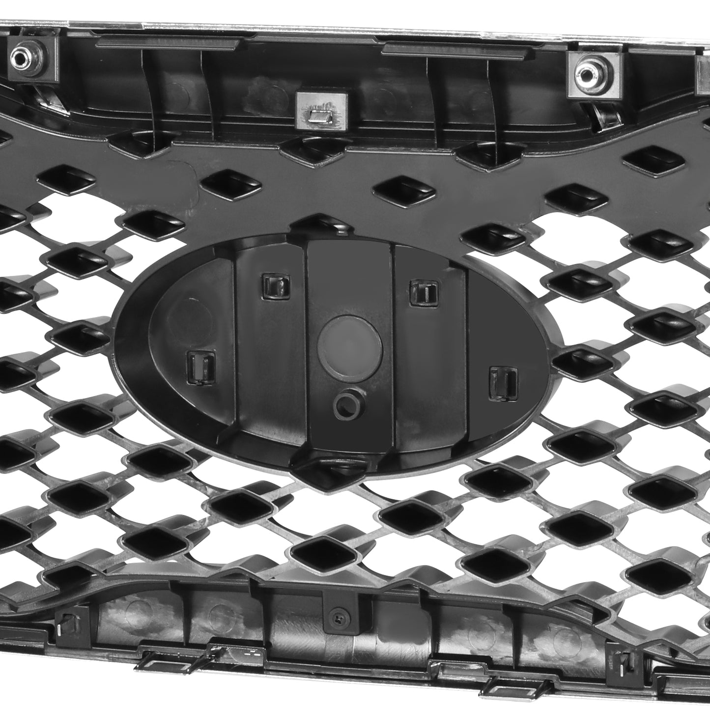 PARRILLA GRILLE - KA  SORETO '14-15/16-18/19-20/ GRILLE ASS'Y 16-18/ MAT-GRAY W/CHROME MOULDING/ (L|LX)//PARTS.NO,KI1200181//OEM NO,86380C6000