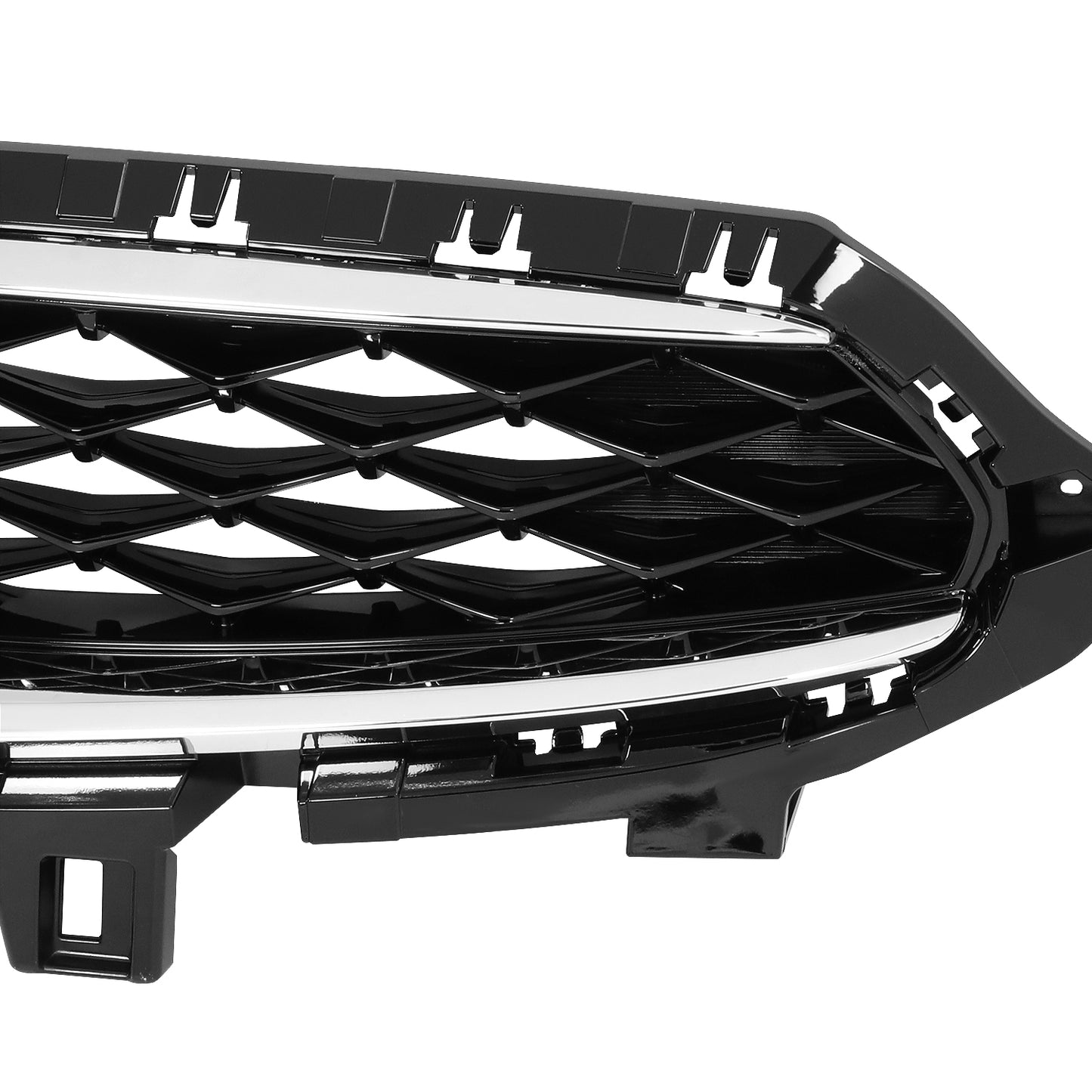 PARRILLA GRILLE - KA FOTE (2/4/5D) 19-21/22-ON/ GRILLE ASS'Y/ PAINTED BLACK W/CHROME MLDG/ (EX/S) (4D)//PARTS.NO,KI1200205//OEM NO,86350M7010