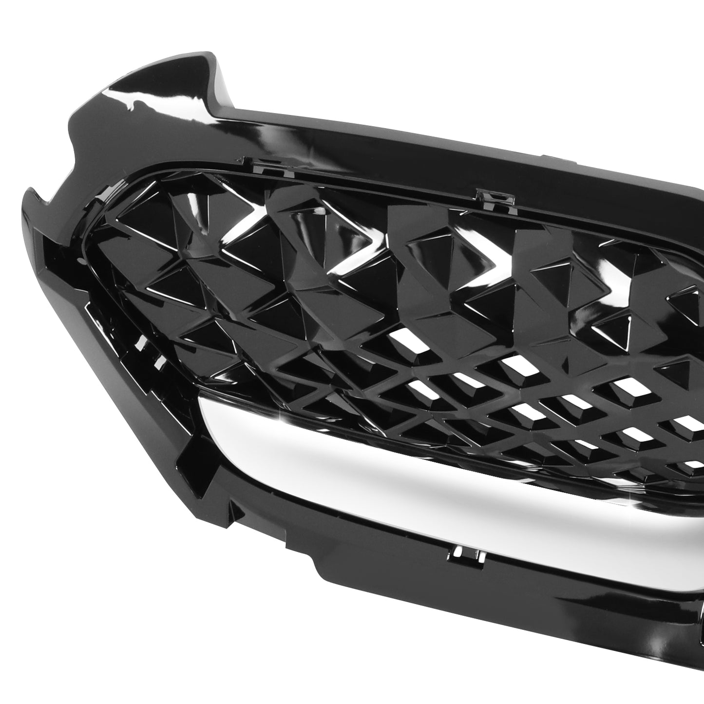 PARRILLA GRILLE - KA  NRO 17-19/20-21/ GRILLE ASS'Y 20-21/ PAINTED BLACK/ W/SMOKE FRAME//PARTS.NO,KI1200214//OEM NO,86350G5600