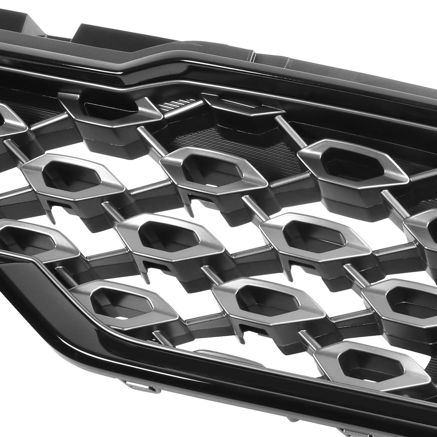PARRILLA GRILLE - KA  SORETO 21-ON/ GRILLE ASS'Y/ PAINTED SILVER-GRAY/ W/BLACK MOULDING/ W/O CAMERA H. (LX)//PARTS.NO,KI1200220//OEM NO,86350R5200