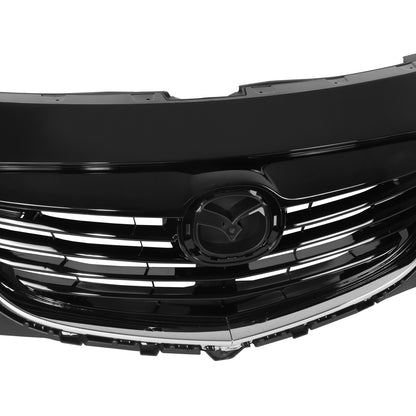 PARRILLA GRILLE - MZ CX9 '10-'12/'13-'15/ GRILLE ASS'Y 13-15/ PAINTED BLACK/ W/CHROME MOULDING