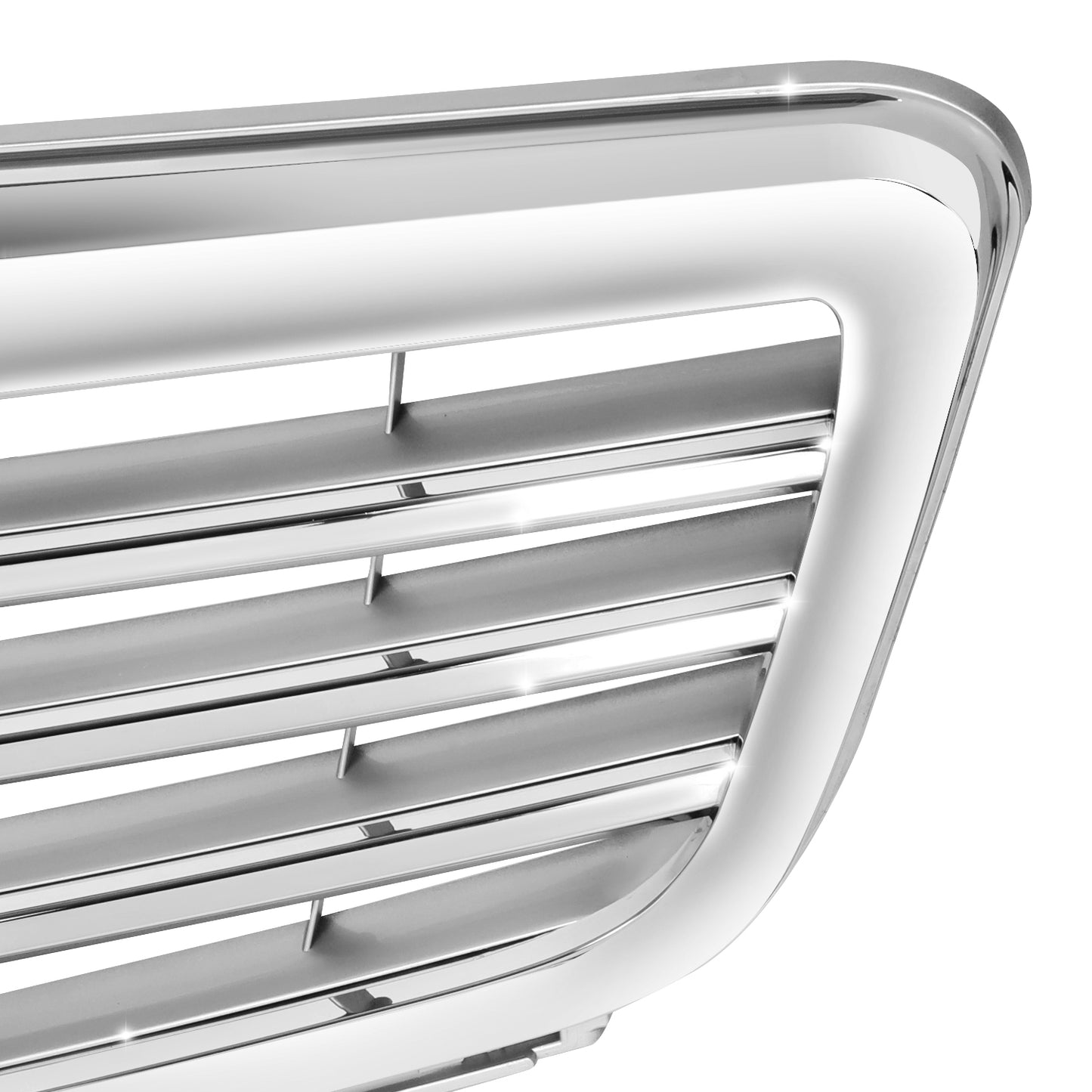PARRILLA GRILLE - BZ W204 '08-'11/'12-ON/ GRILLE ASS'Y 08-11/ CHROME-SILVER/ W/O AMG PKG/ W/O SPORT PKG